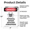 Signmission Potential Oxygen Deficient, 7 in W x Rectangle, Vinyl Decal OS-2PACK-DS-D-710-V-1808 - alternate 2